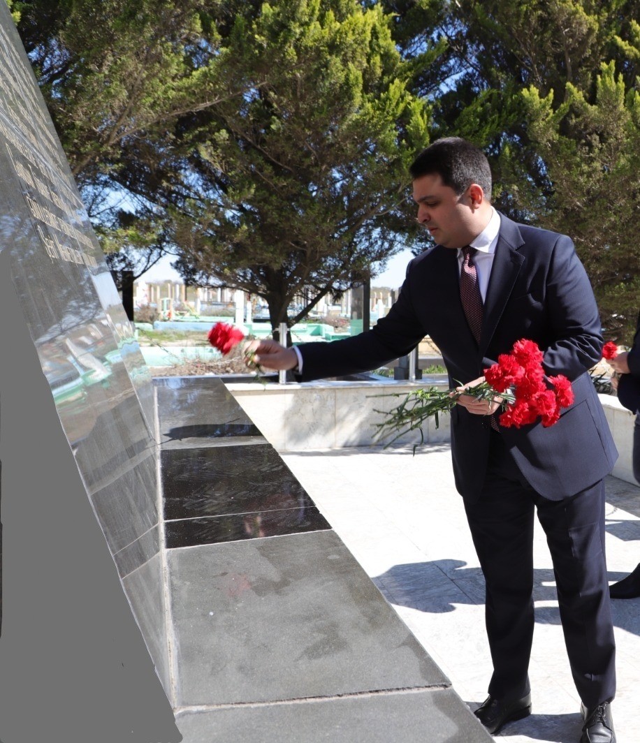 Neftçalada 31 Mart Soyqırımı qurbanlarının xatirəsi anıldı - FOTOLAR